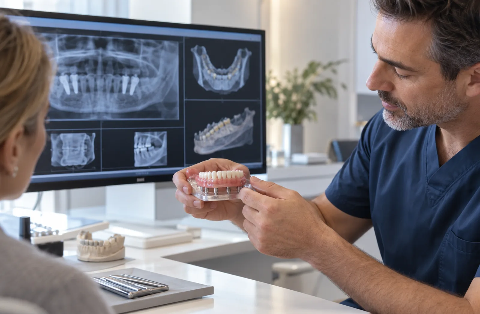All-on-4 Implants — illustrative consultation visual